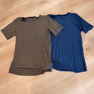 SET OF 2 Nike Dri-Fit longer style gym tees